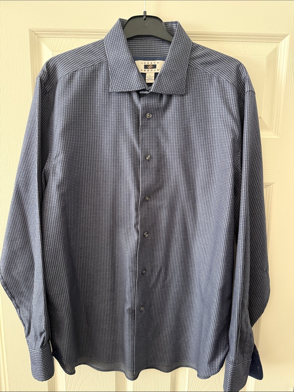 Joseph Abboud Blue Micro-Pattern Dress Shirt